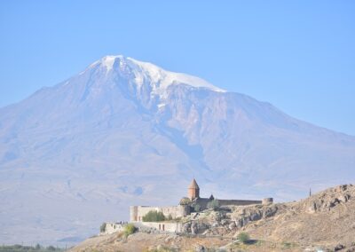 Khor Virap sur fond du Mont Ararat